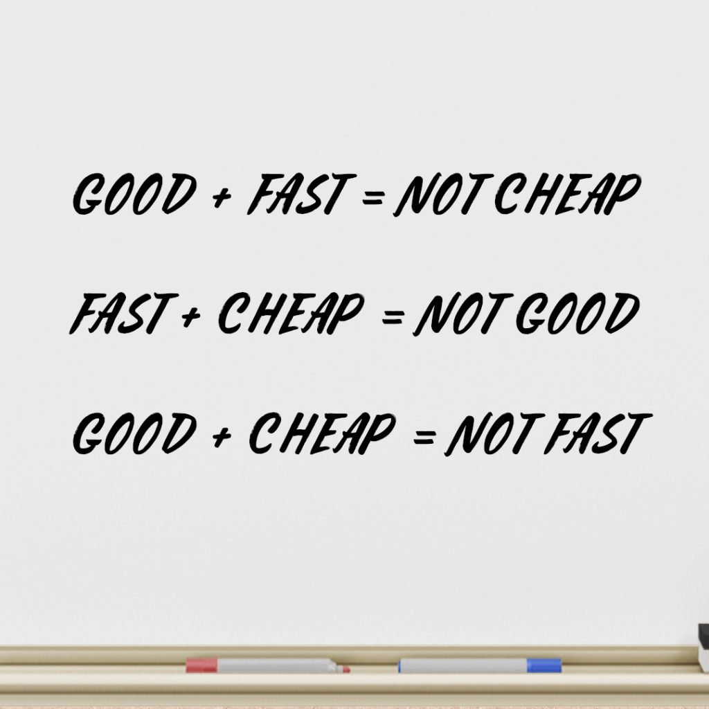 good fast cheap equation